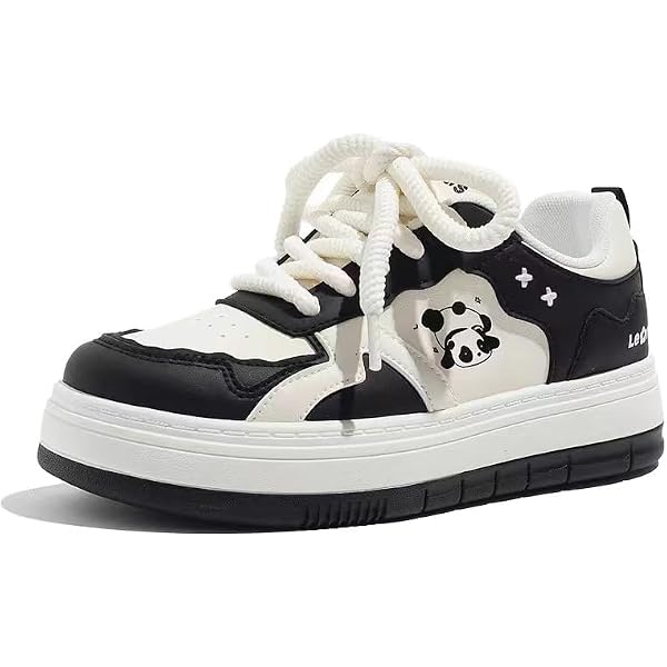 Amazon.com | Panda Shoes Walking Sneakers for Women Y2k Platform